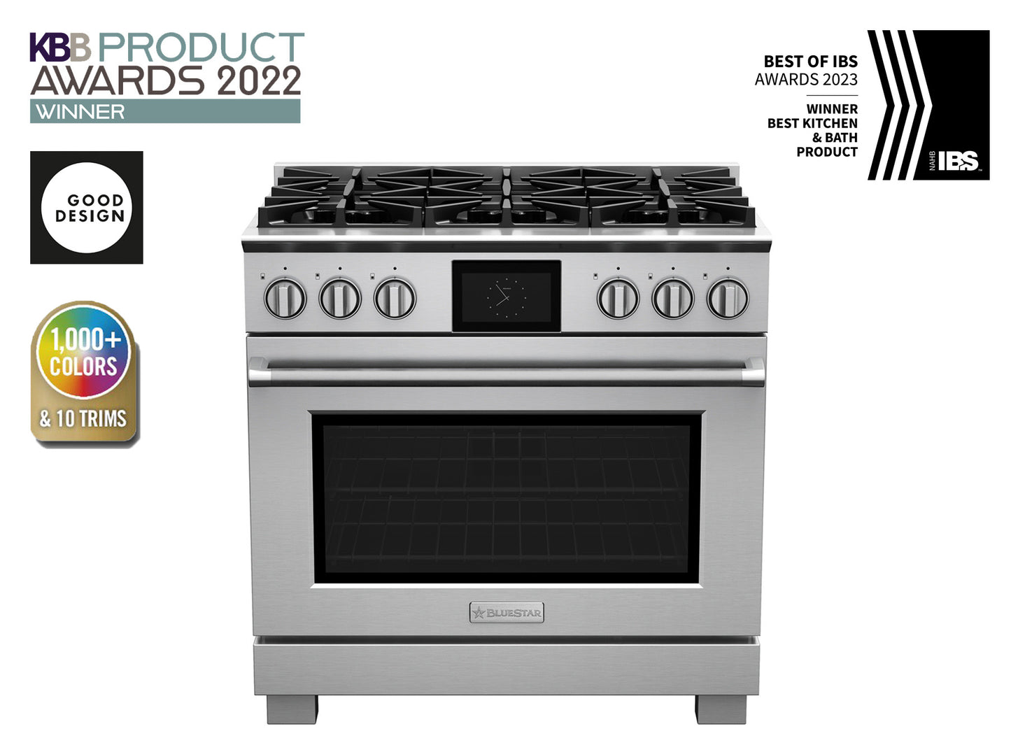 BlueStar BSDF366B 36" Dual Fuel Range