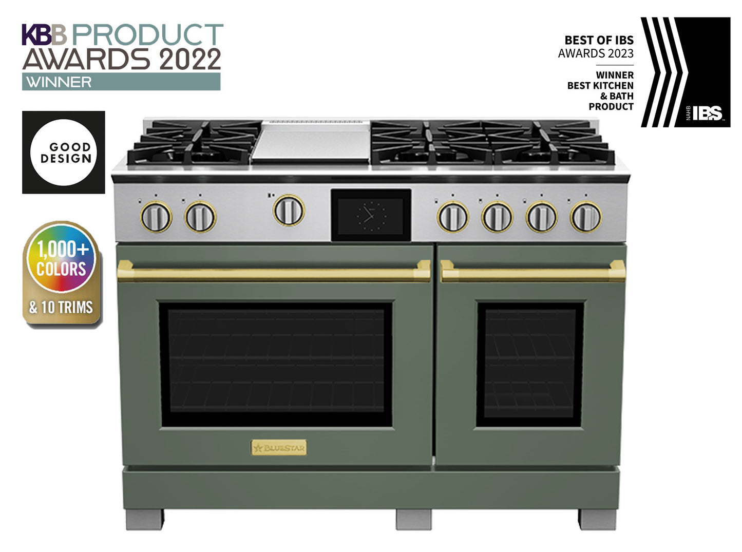 BlueStar BSDF486G 48" Dual Fuel Range with 12" Griddle