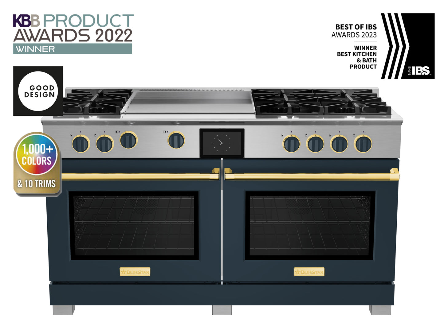 BlueStar BSDF606G 60" Dual Fuel Range with 24" Griddle