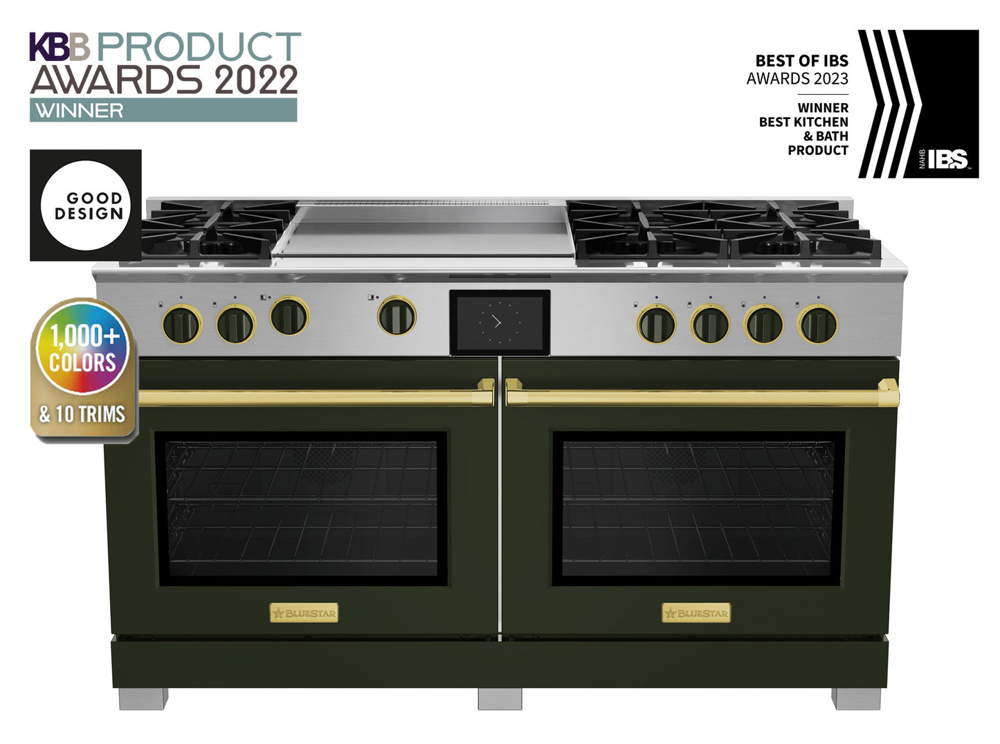 BlueStar BSDF606G 60" Dual Fuel Range with 24" Griddle