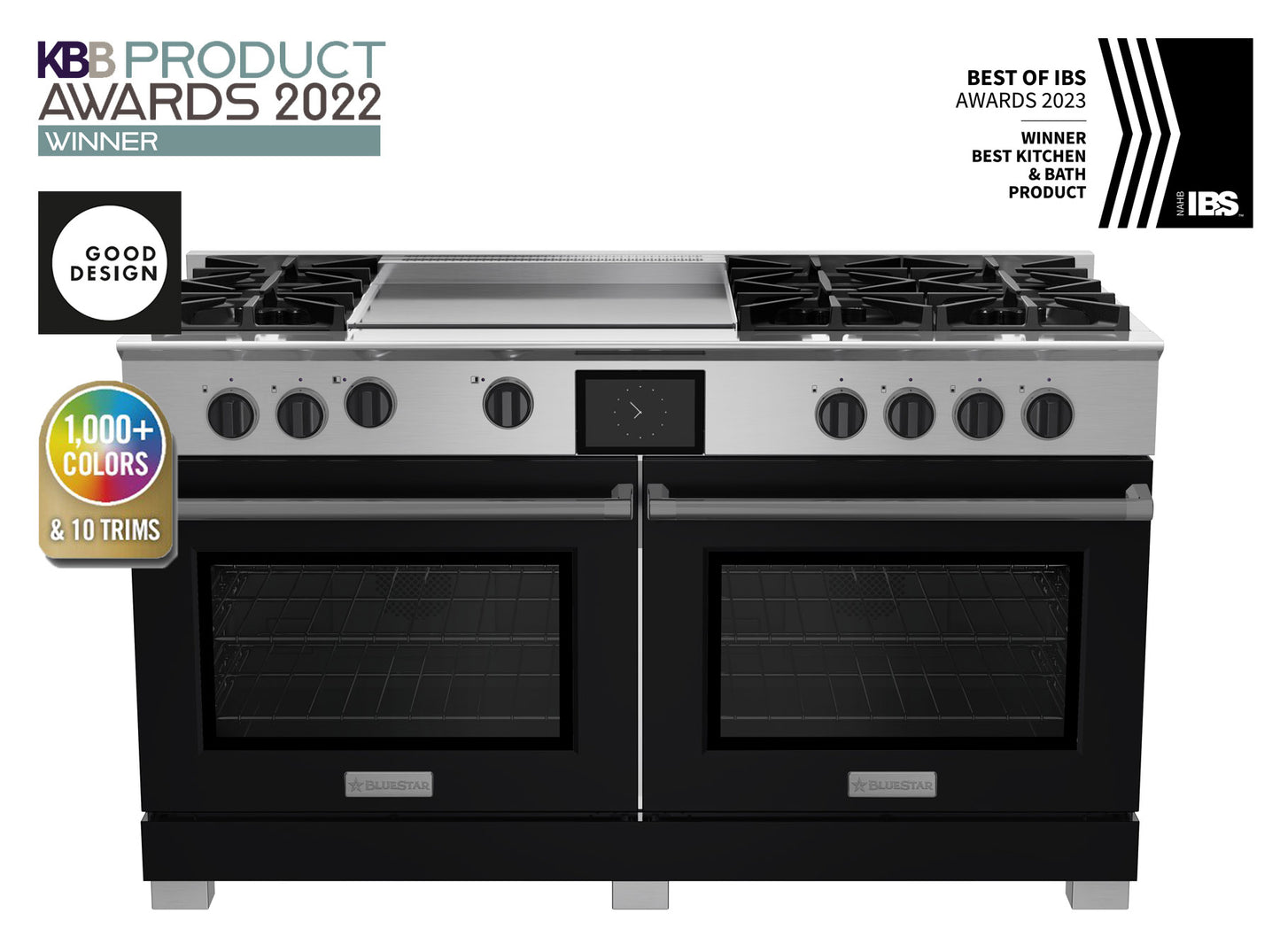 BlueStar BSDF606G 60" Dual Fuel Range with 24" Griddle