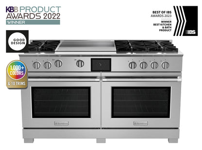 BlueStar BSDF606G 60" Dual Fuel Range with 24" Griddle