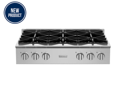BlueStar BSPGRT366B 36" Platinum Series All-Gas Rangetop – Stainless Steel