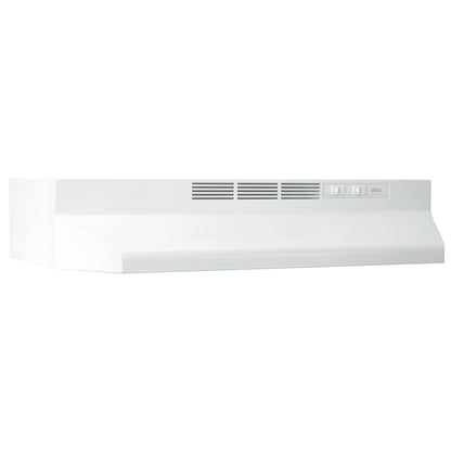 Broan 412401 24" Ductless Under-Cabinet Range Hood – White