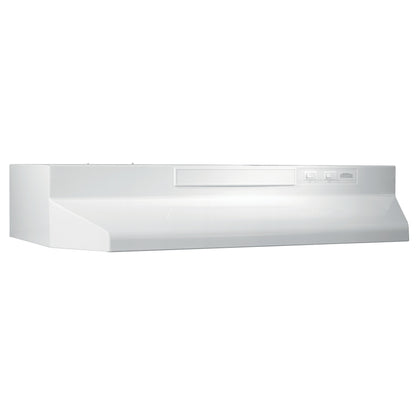 Broan F403011 30" Convertible Under-Cabinet Range Hood – White