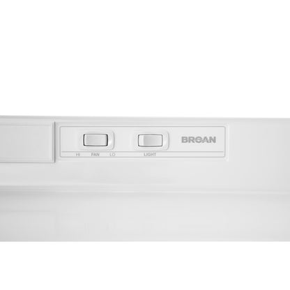 Broan F403011 30" Convertible Under-Cabinet Range Hood – White