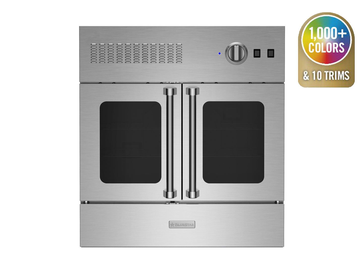 BlueStar BWO30AGSV2 30" Gas Wall Oven with French Doors – Stainless Steel