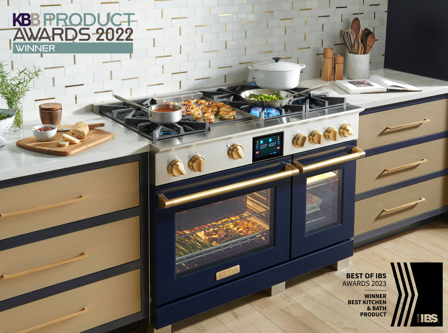 BlueStar BSDF486G 48" Dual Fuel Range with 12" Griddle