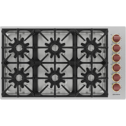 BlueStar BSDCTX8366B 36" X-8™ Gas Cooktop – Stainless Steel