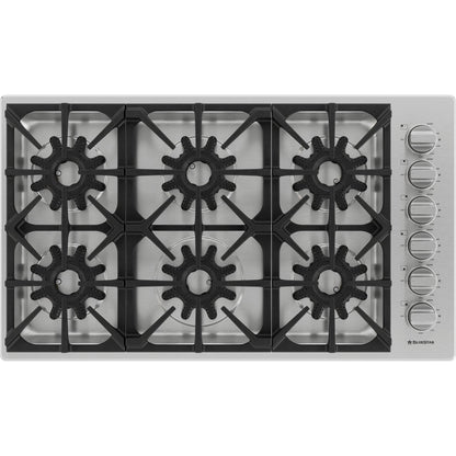 BlueStar BSDCTX8366B 36" X-8™ Gas Cooktop – Stainless Steel