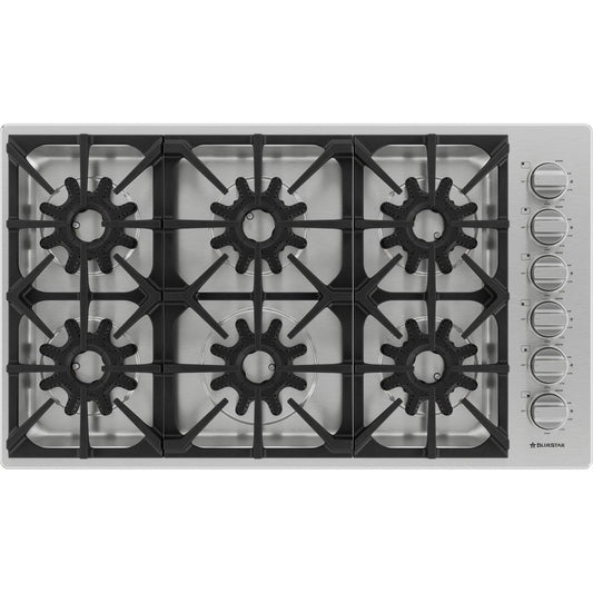 BlueStar BSDCTX8366B 36" X-8™ Gas Cooktop – Stainless Steel