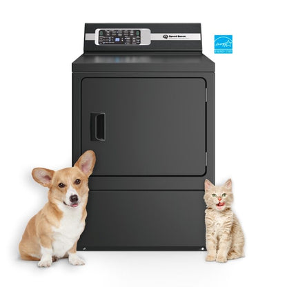 Speed Queen DR7004BE 27" DR7 Sanitizing Electric Dryer with Pet Plus™ – Matte Black