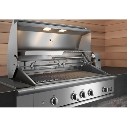 DCS BE1-48RC 48" Series 9 Built-In Gas Grill with Rotisserie & Charcoal