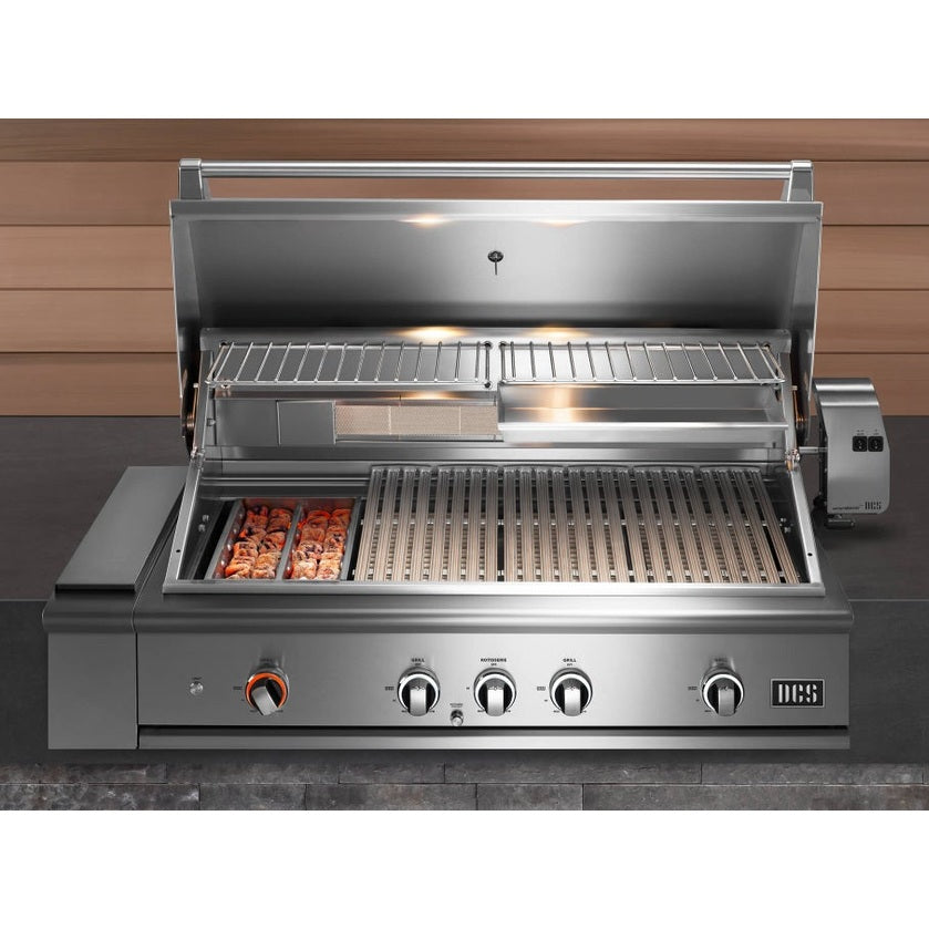 DCS BE1-36RC 36" Series 9 Built-In Gas Grill with Rotisserie & Charcoal