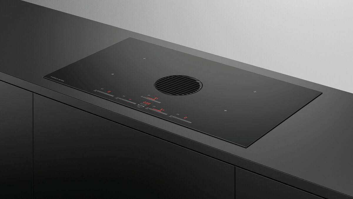 Fisher & Paykel CID364DTB4 36" Induction Cooktop with Integrated Ventilation - Black Glass