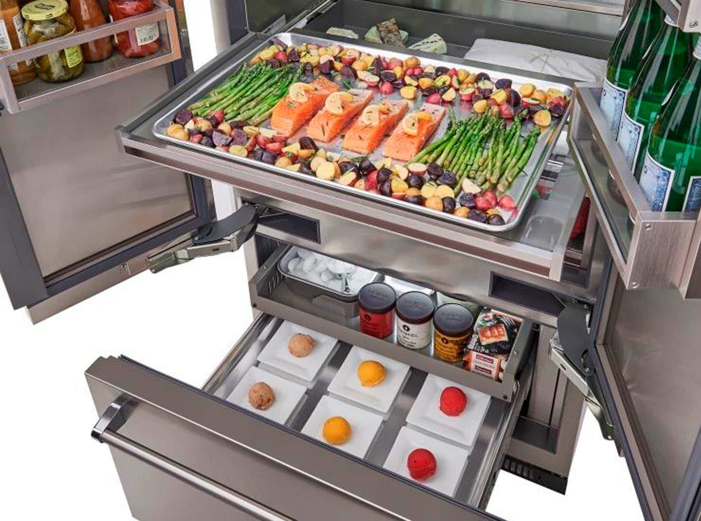 BlueStar BBBF361 36" PRO Built-In French Door Refrigerator/Freezer