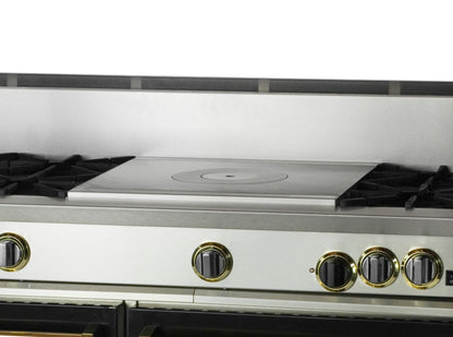 BlueStar RNB606FTV2 60" Nova Series Open Burner Gas Range with 24" French Top