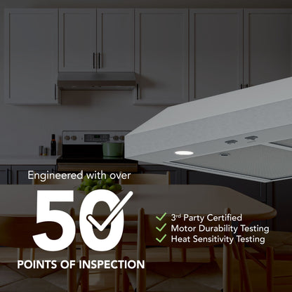 Broan GLA1303SS 30" ENERGY STAR® Under-Cabinet Range Hood – Stainless Steel