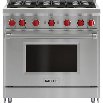 Wolf GR366 36"Gas Range with 6 Burners