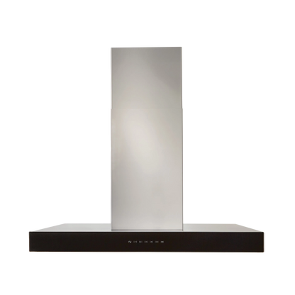 Best ICB3I36SBB 36" Island Range Hood – Stainless Steel with Black Glass