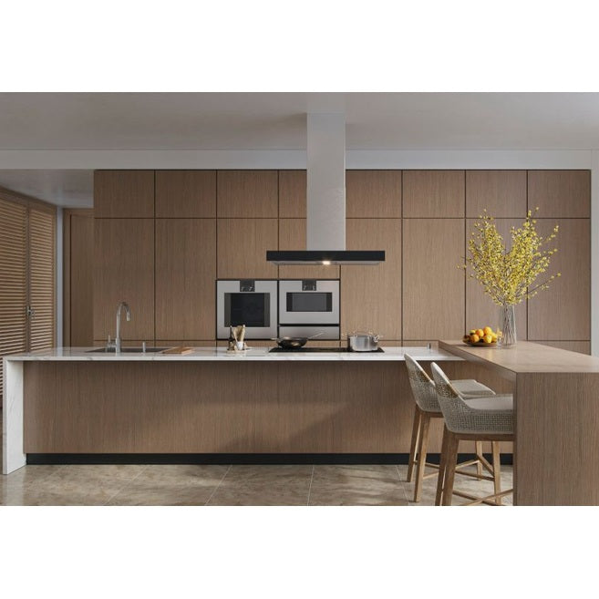 Best ICB3I36SBB 36" Island Range Hood – Stainless Steel with Black Glass