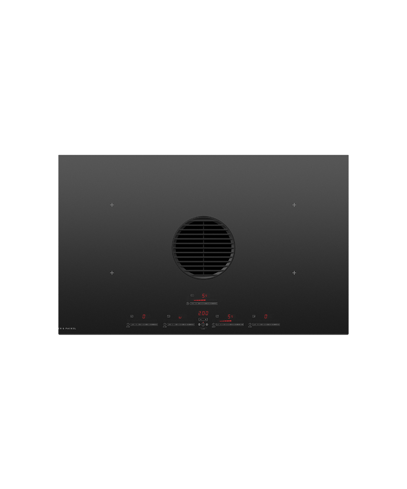 Fisher & Paykel CID364DTB4 36" Induction Cooktop with Integrated Ventilation - Black Glass