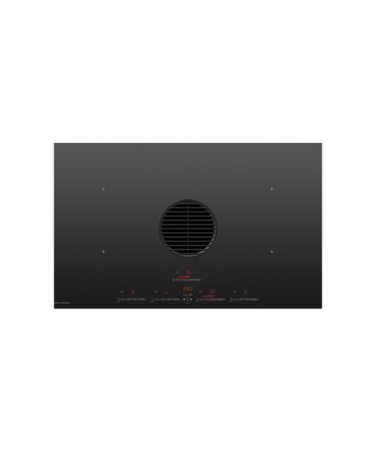 Fisher & Paykel CID364DTB4 36" Induction Cooktop with Integrated Ventilation - Black Glass