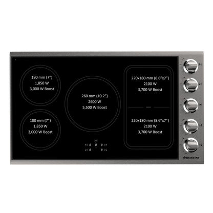 BlueStar BSP36INDCKT 36" Knob Induction Cooktop