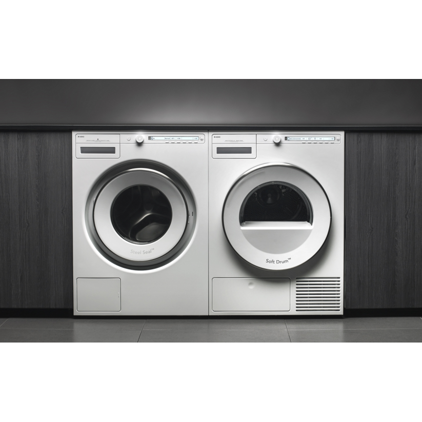 ASKO W2084W Washer & T208VW Ventless Dryer 24" Laundry Pair – White