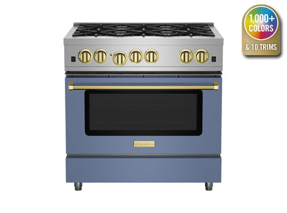BlueStar RCS366BV2 36" Culinary Series Open Burner Gas Range