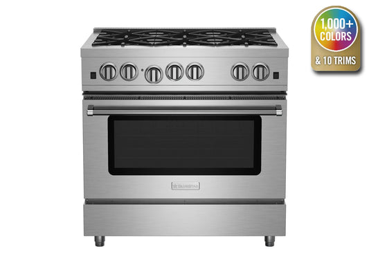 BlueStar RCS366BV2 36" Culinary Series Open Burner Gas Range