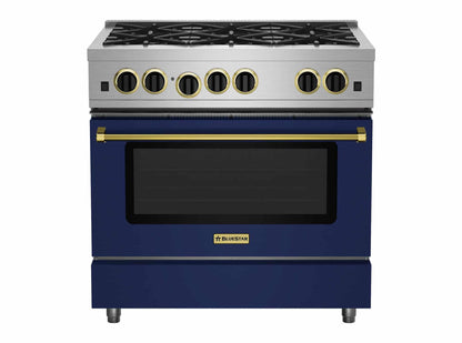 BlueStar RCS36SBV2 36" Culinary Series Sealed Burner Gas Range