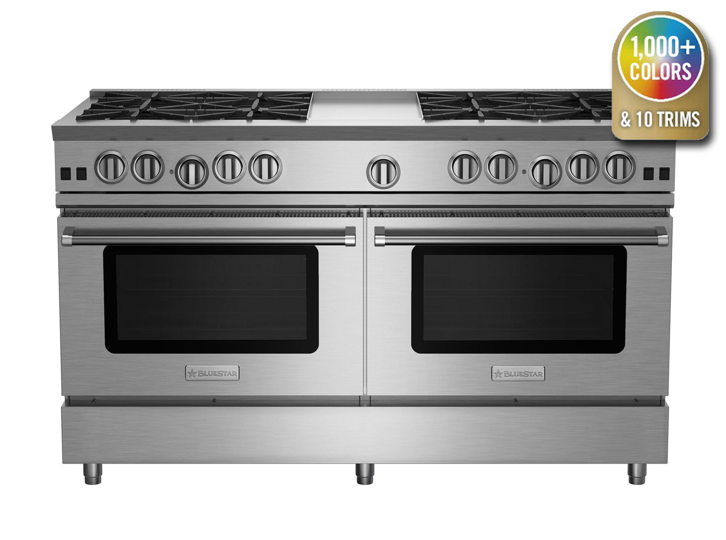 BlueStar RNB608GV2 60" Nova Series Open Burner Gas Range with 12" Griddle
