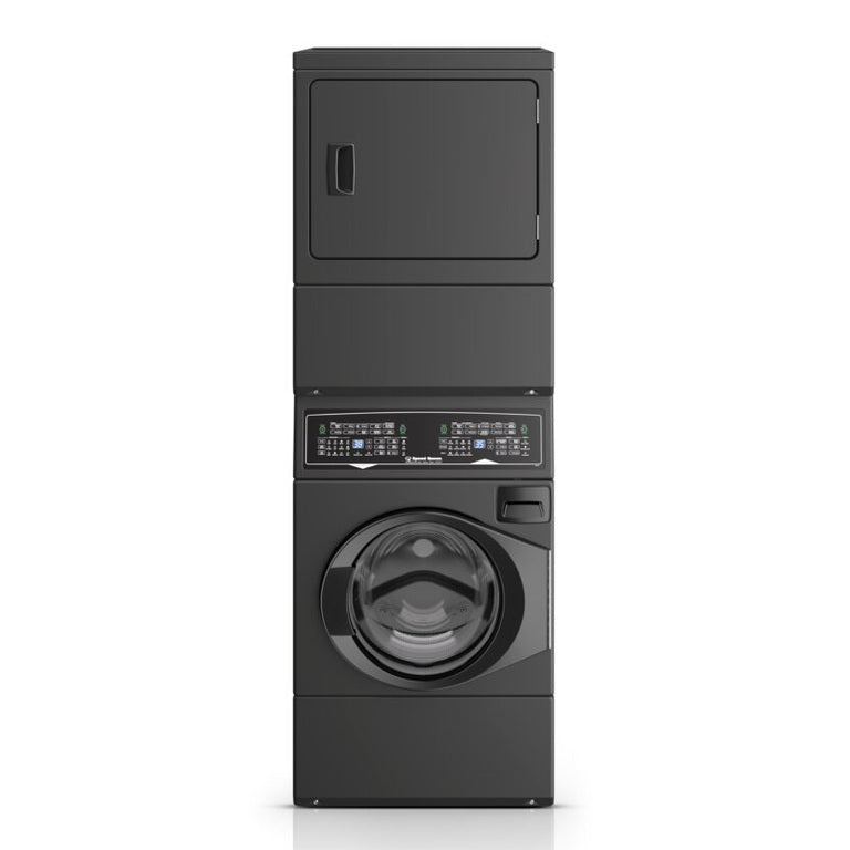 Speed Queen SF7008BE 27" SF7 Stacked Washer & Electric Dryer with Pet Plus™ – Matte Black