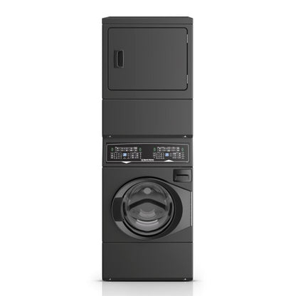 Speed Queen SF7008BE 27" SF7 Stacked Washer & Electric Dryer with Pet Plus™ – Matte Black