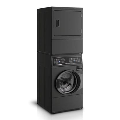 Speed Queen SF7008BE 27" SF7 Stacked Washer & Electric Dryer with Pet Plus™ – Matte Black