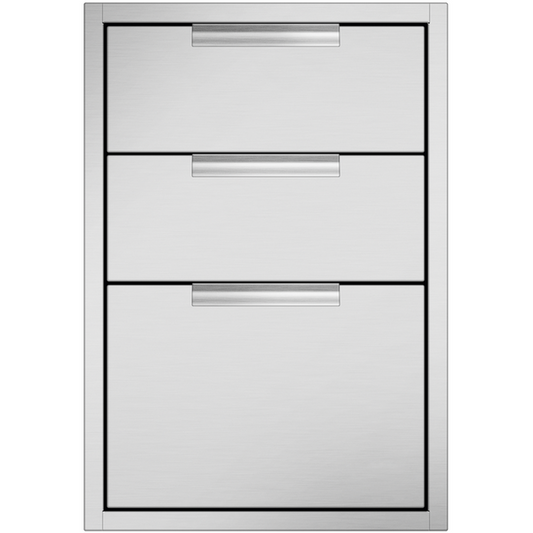 DCS TDT1-20 20" Triple Drawer Tower – Stainless Steel