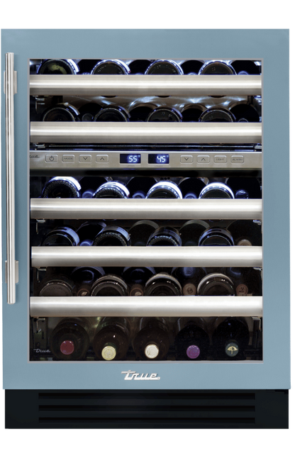 True TWC-24DZ-R-SG-C 24" Dual Zone Wine Cabinet – Stainless Steel Glass