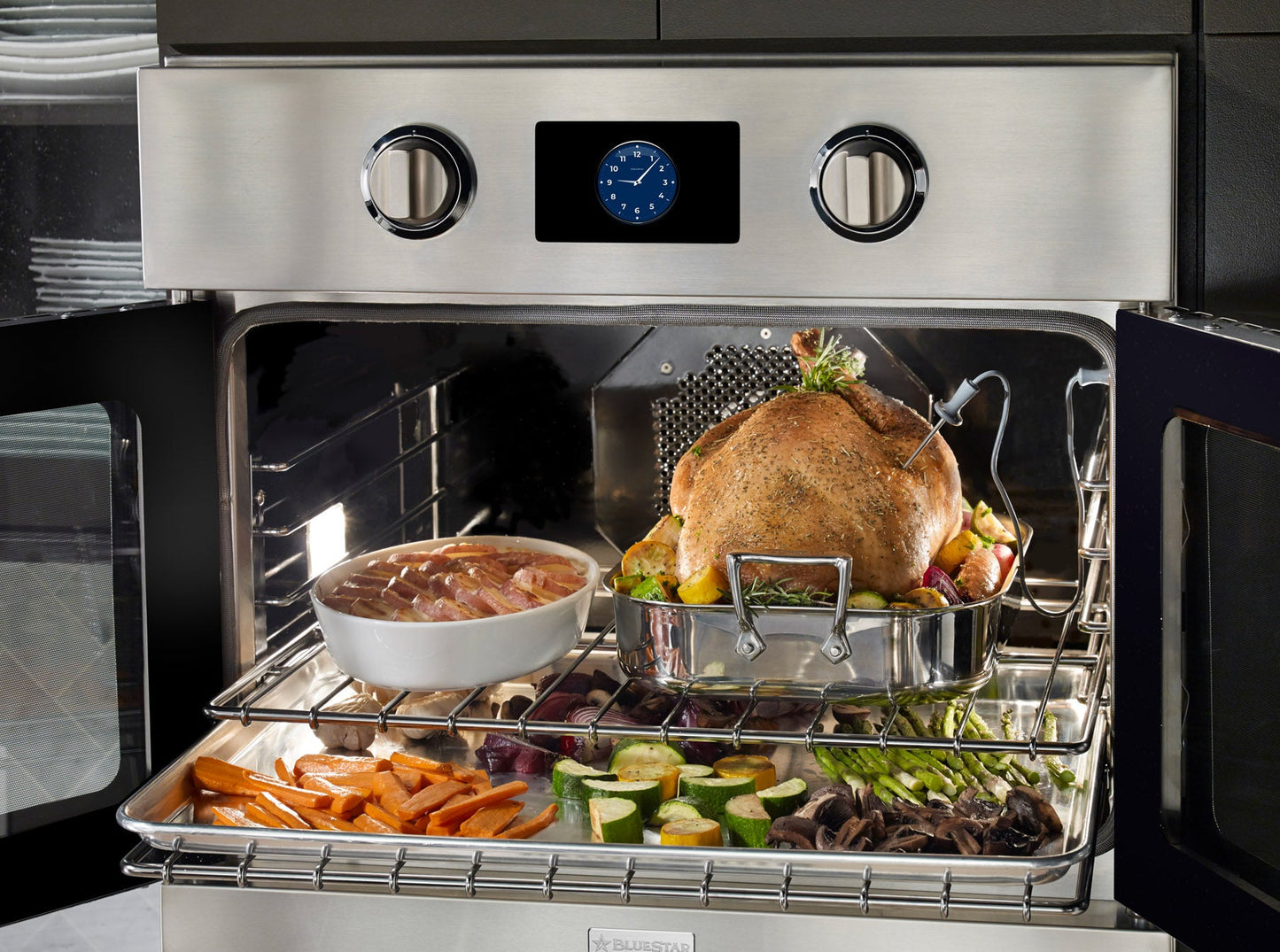 BlueStar BSEWO30SDV3 30" Electric Wall Oven with French Doors – Stainless Steel