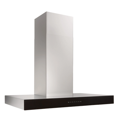 Best WCB3I36SBB 36" Chimney Wall Range Hood – Stainless Steel with Black Glass