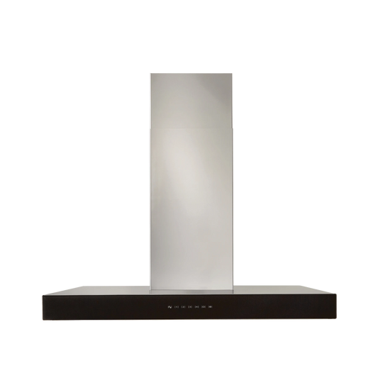 Best WCB3I36SBB 36" Chimney Wall Range Hood – Stainless Steel with Black Glass