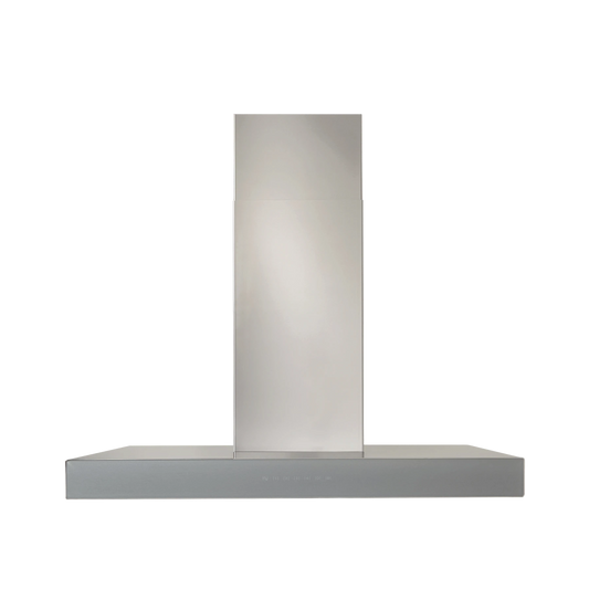 Best WCB3I36SBS 36" Chimney Wall Range Hood – Stainless Steel with Brushed Grey Glass