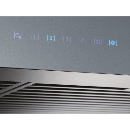 Best WCB3I36SBS 36" Chimney Wall Range Hood – Stainless Steel with Brushed Grey Glass