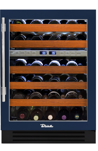 True TWC-24DZ-R-SG-C 24" Dual Zone Wine Cabinet – Stainless Steel Glass