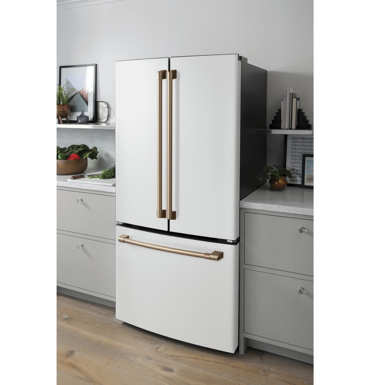 Café CWE19SP4NW2 18.6 Cu. Ft. Smart Counter-Depth French-Door Refrigerator