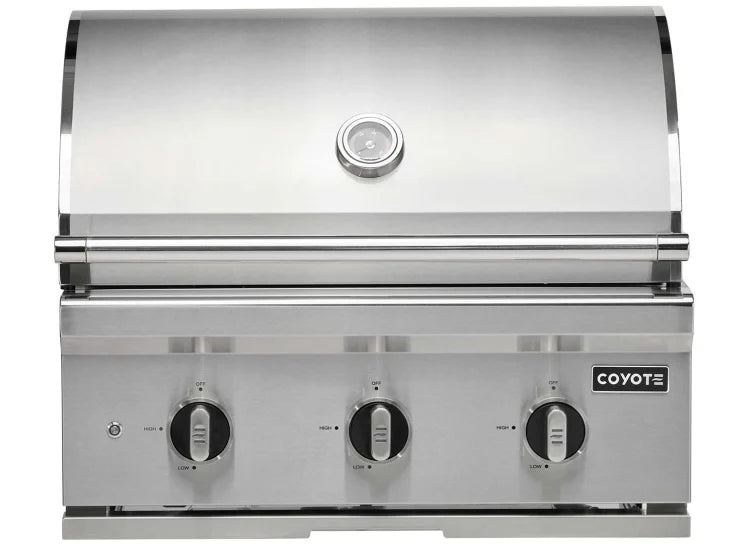 Coyote C3C30 30" C-Series Built-In Gas Grill – Stainless Steel