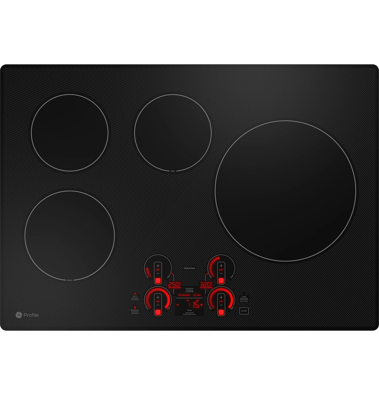 GE Profile PHP7030DTBB 30-inch Built-In Touch Control Induction Cooktop