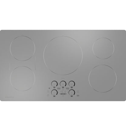 Monogram ZHU36RSTSS 36" Induction Cooktop with Precision Temperature Control - Silver