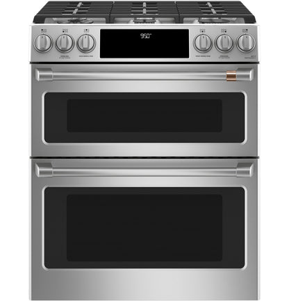 Cafe C2S950P2MS1 30" Smart Slide-In Dual Fuel Double Oven Range