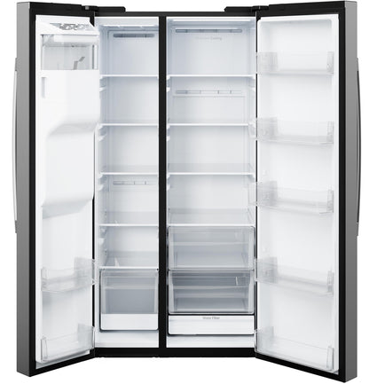 GE GZE24NYYFS 36" ENERGY STAR® Counter-Depth Side-by-Side Refrigerator – 23.6 Cu. Ft. – Fingerprint Resistant Stainless Steel